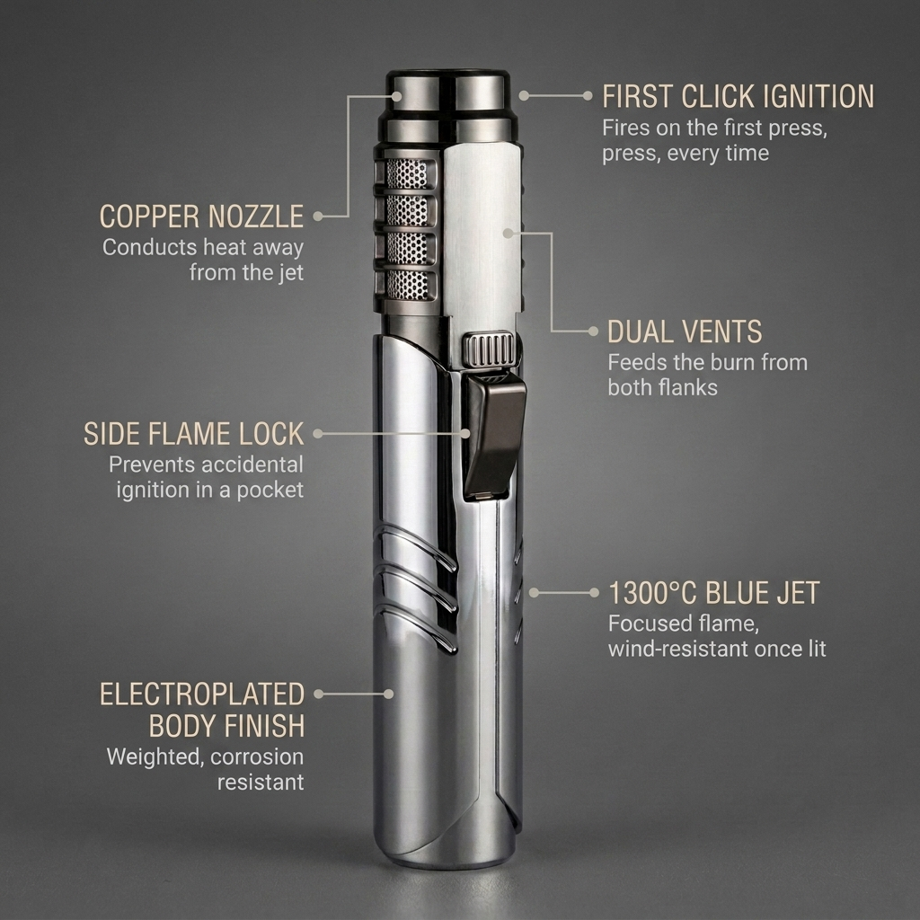 Electroplated Jet Lighter